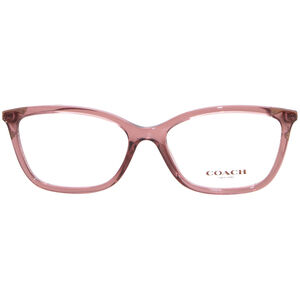 Coach HC6146U 5561 Transparent Brown Frame Demo Lens 53mm Women's Eyeglasses